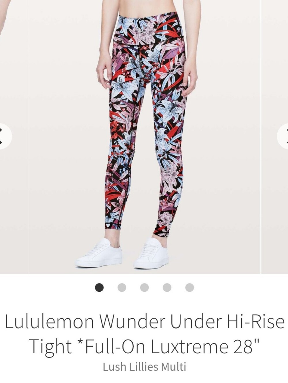 lululemon athletica Floral High-Rise Leggings in Multi Color